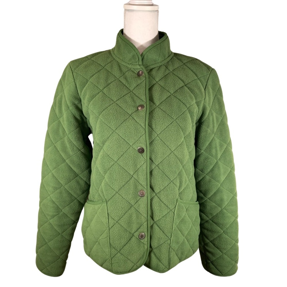 Charter Club Snap Front Fleece Jacket size M